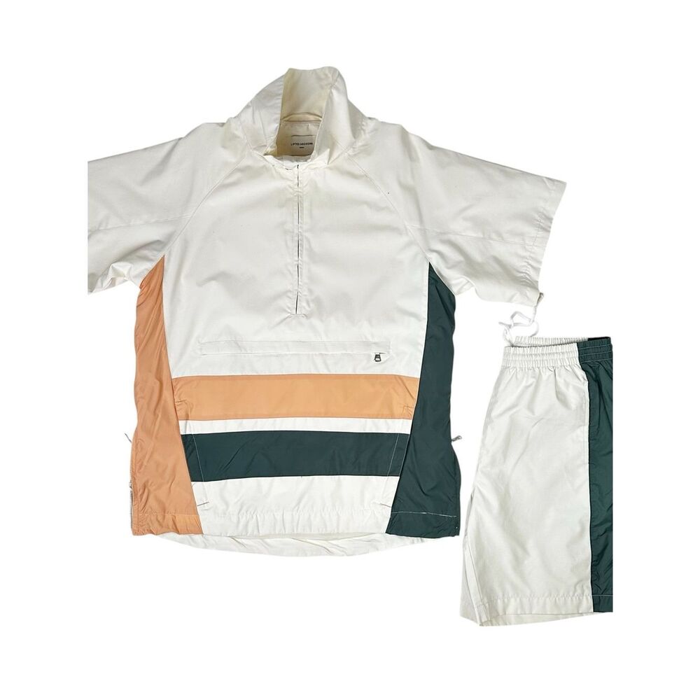 Lifted Anchors Anorak Mens Medium Elliot Color Block Streetwear Tracksuit Set